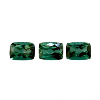 Turmalina verde 1.62cts 8X6mm 9 pedras