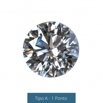 Pacote Diamante Natural com 10 unids de 1 pts (0,01 cts total ) cada - tipo A (Cor H - vs1 ou Superior)