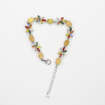 Pulseira Riviera em Prata 925 com Opala