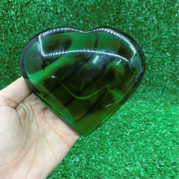 Coração De Obsidiana Verde 640 a 872 g
