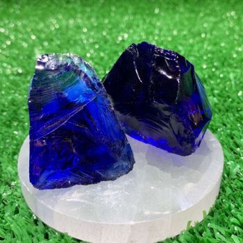 Pedra bruta de Obsidiana Natural Azul peso de 50 a 100cts