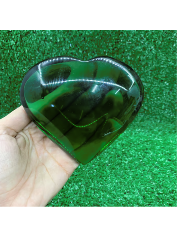 Coração De Obsidiana Verde 640 a 872 g