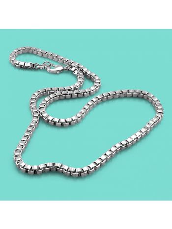 Colar masculino em prata 925 clássico 46 a 66cm