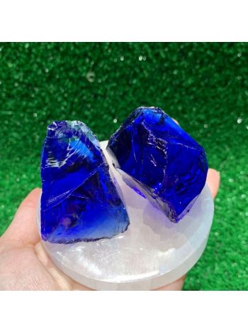 Pedra bruta de Obsidiana Natural Azul peso de 15 a 50cts