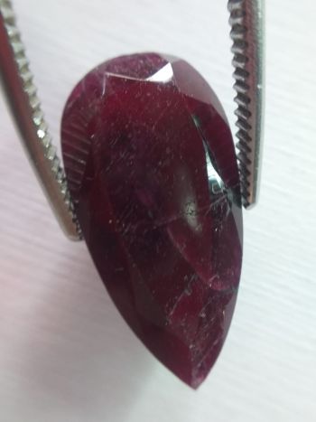 Rubi gota facetado 20cts