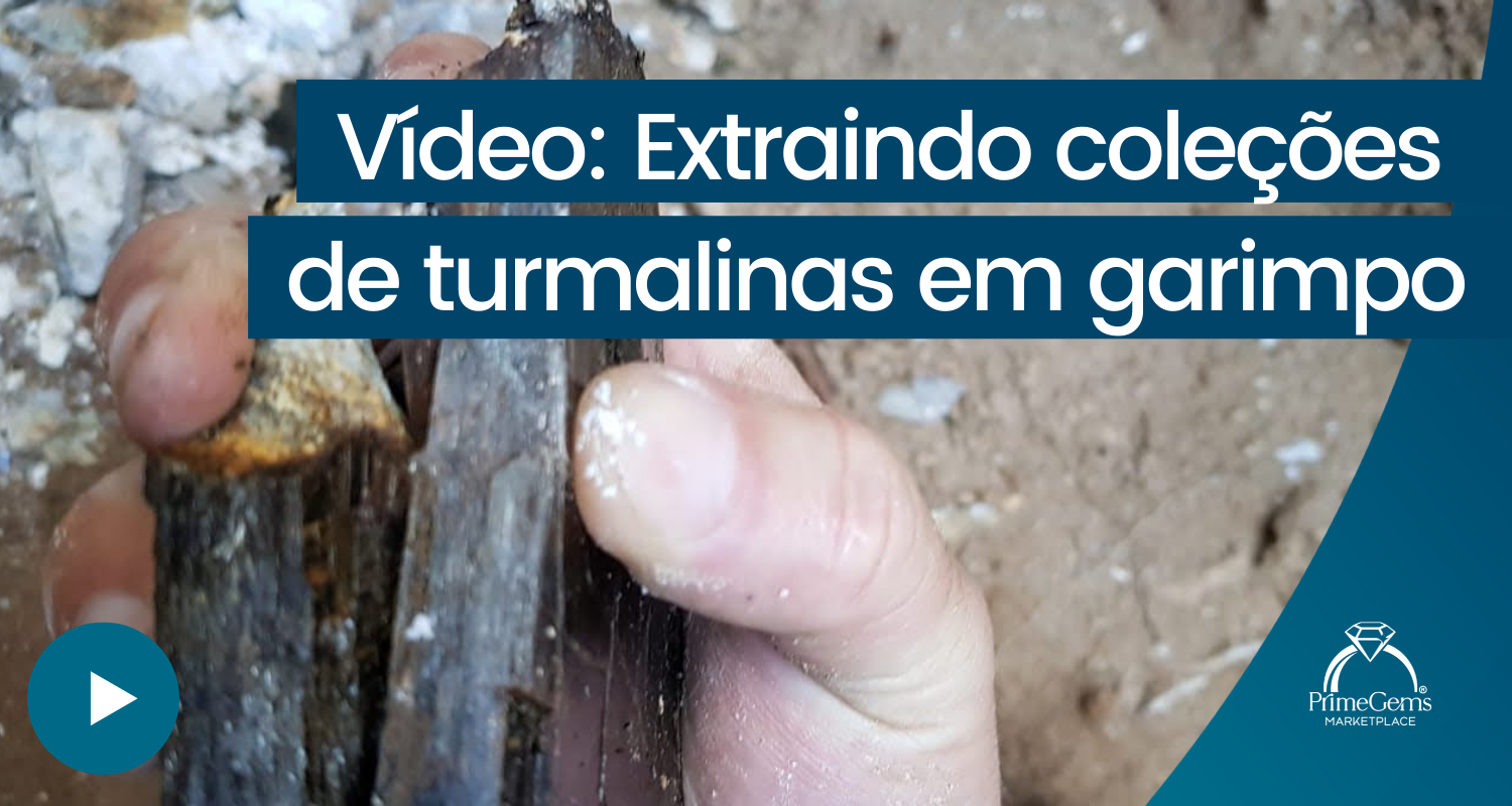 VÍDEO: EXTRAINDO COLEÇÕES DE TURMALINAS EM GARIMPO